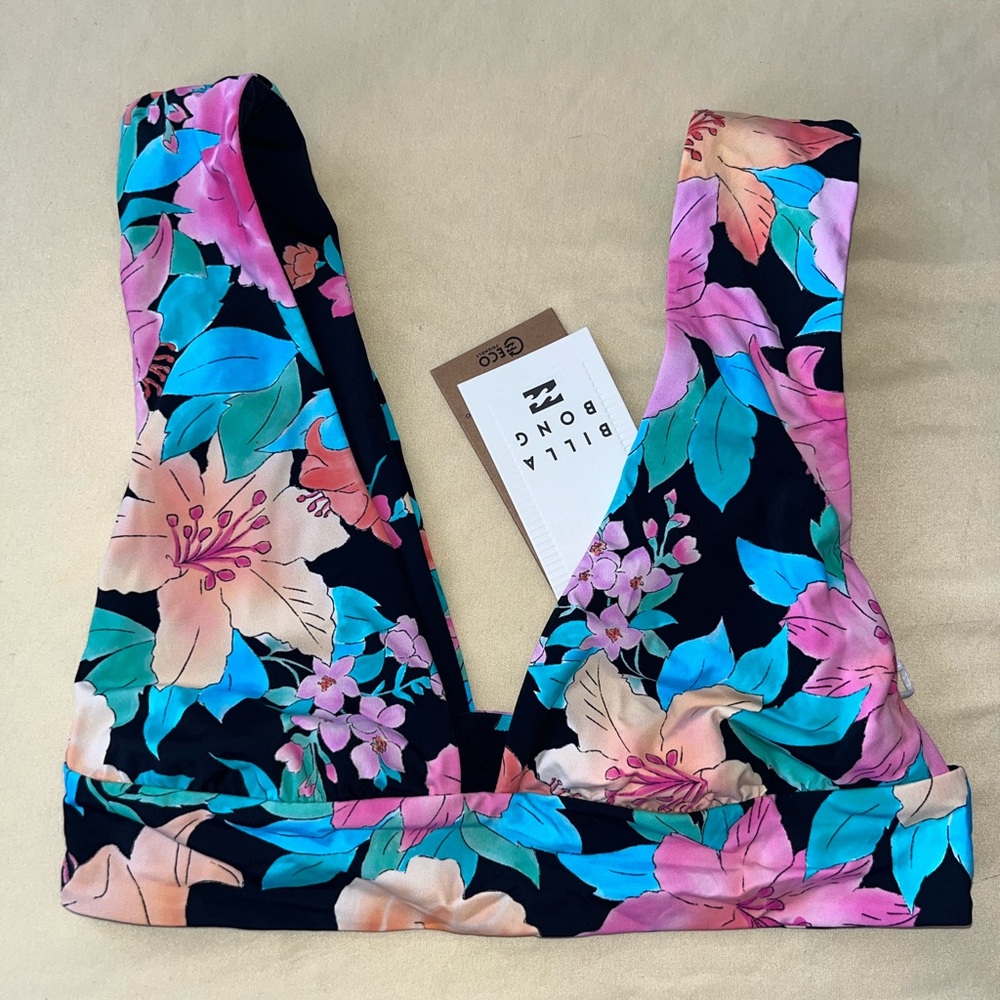 Billabong Tropic Time Reversible Plunge Bikini Top